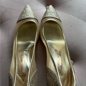 Sophia webster gold shoes